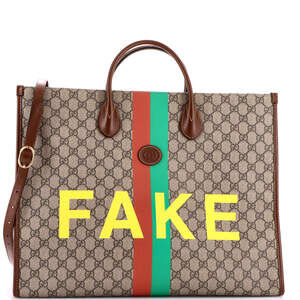 Gucci Fake/Not Convertible Open Tote #247543G18B